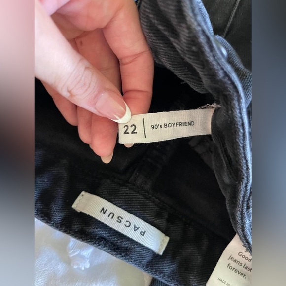 Pacsun Ripped 90’s Boyfriend Jeans (black) - Size 22 - Picture 4 of 5